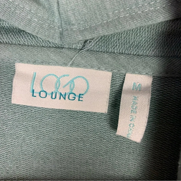 LOGO Lori Goldstein Open Layered Green Cardigan - Picture 6 of 7